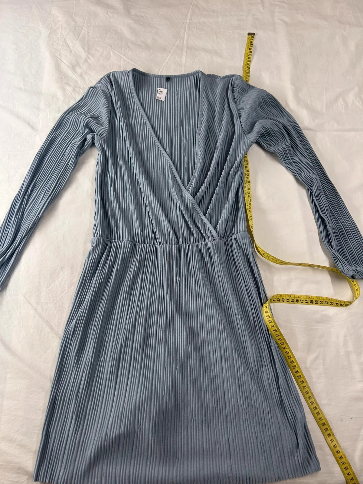Robe vintage bleu clair taille L – photo 2